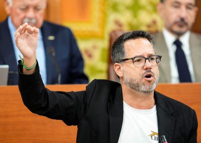  Jos� Ignacio Garc�a durante un momento de su intervenci�n