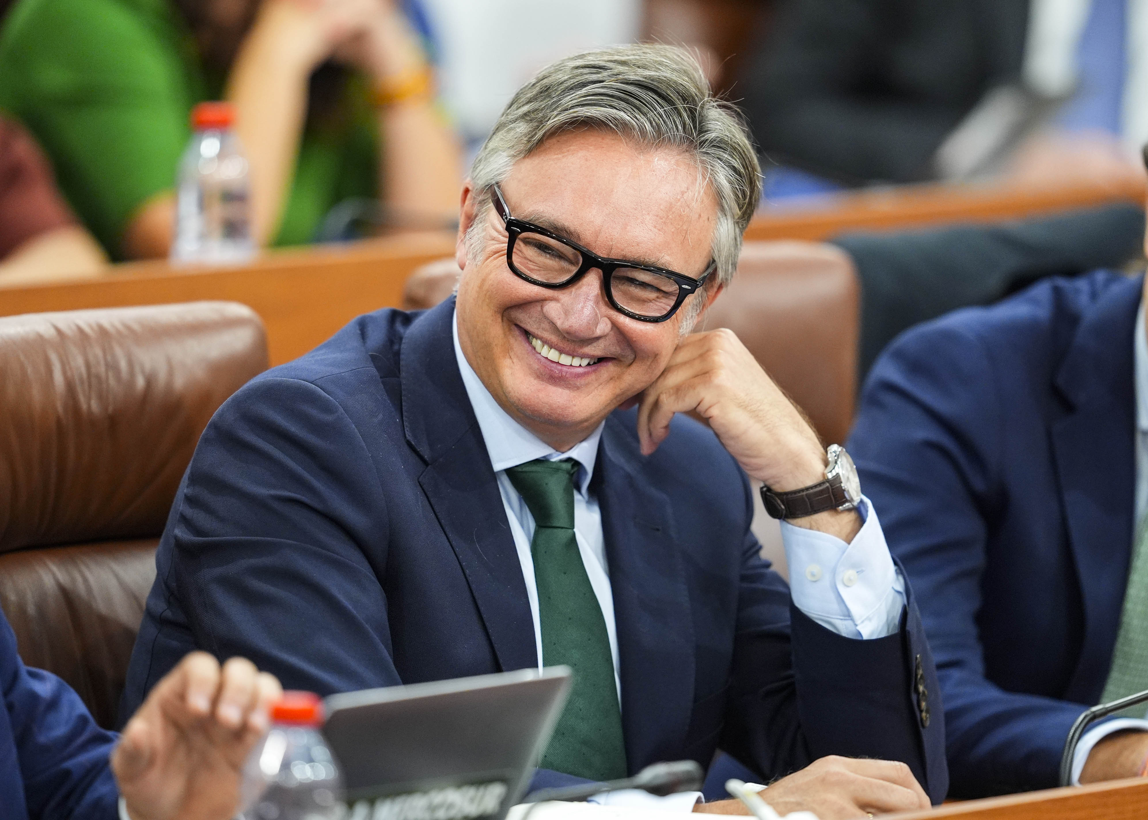 Gavira, en su esca�o, durante el debate de investidura