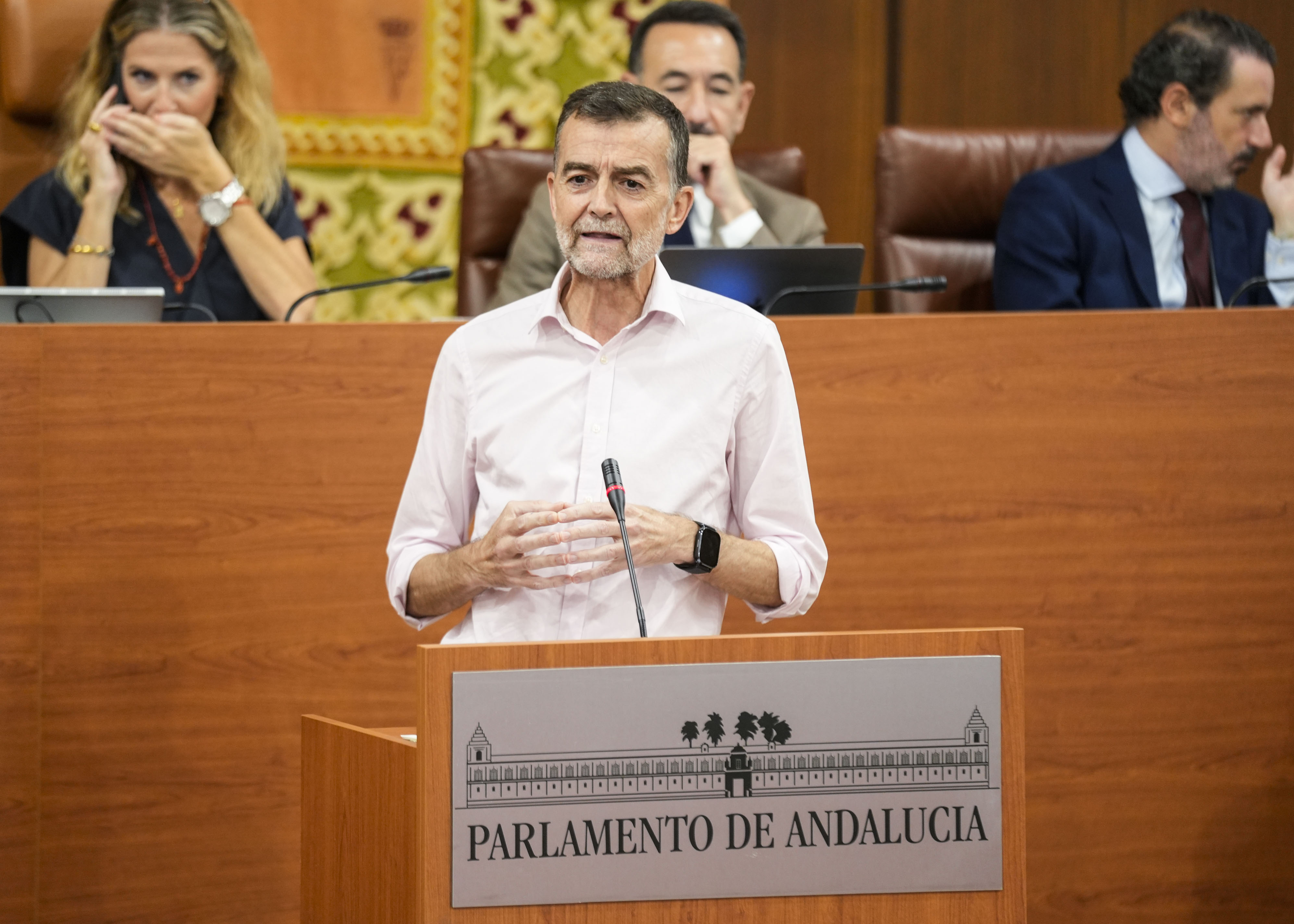  Antonio Ma�llo, portavoz de Por Andaluc�a, interviene en la comparecencia sobre los incendios en Almer�a