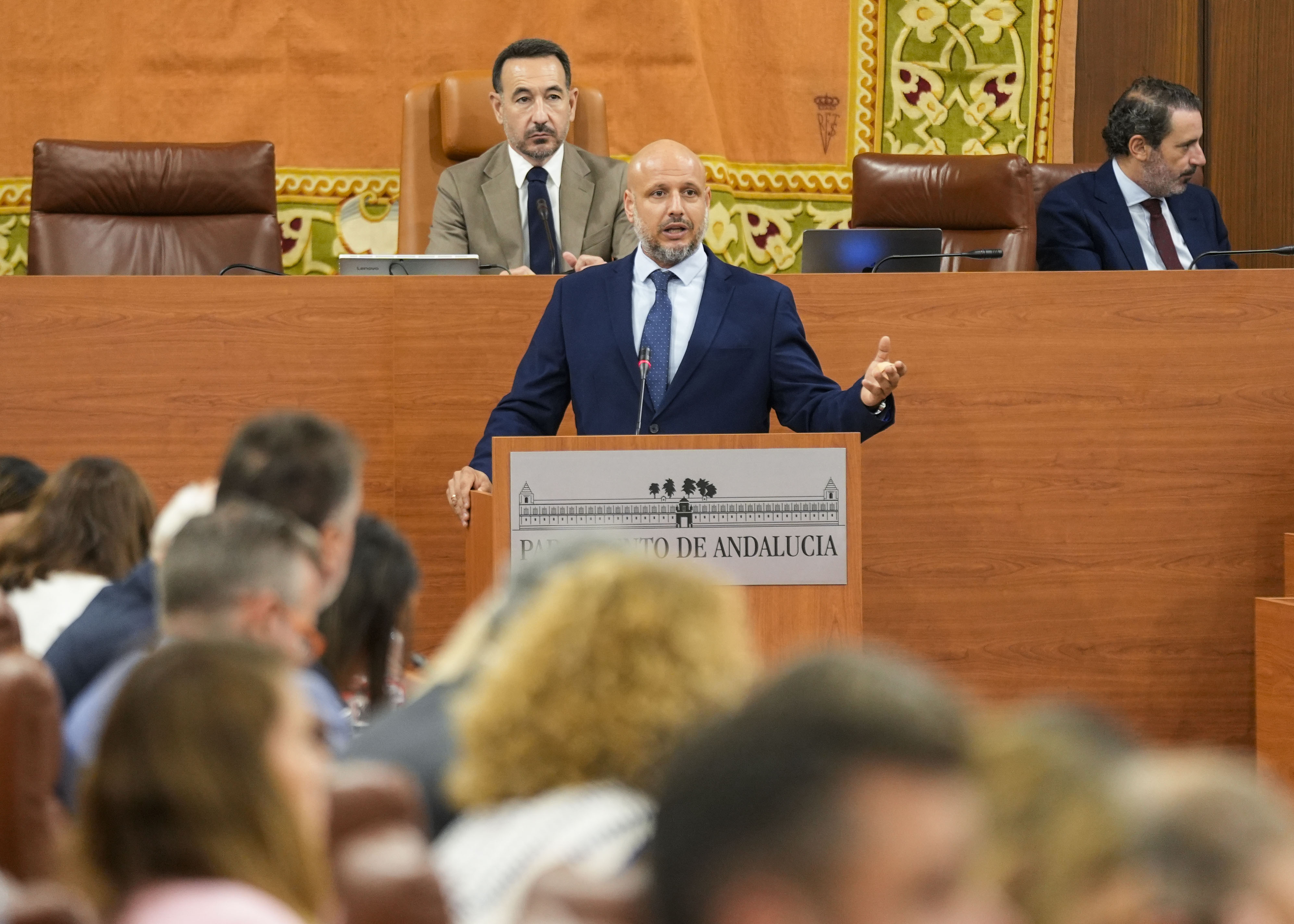 Rodrigo Alonso, portavoz de Vox, interviene en la comparecencia sobre el incendio en la provincia de Almer�a
