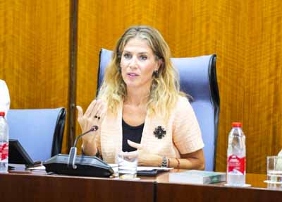 La presidenta del Parlamento de Andaluc�a, Ana Mestre, da inicio a la sesi�n de constituci�n de una de las comisiones 