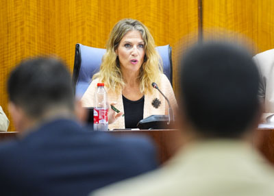 Ana Mestre, presidenta de la C�mara andaluza, ha presidido la constituci�n de todas las comisiones en el d�a de hoy 