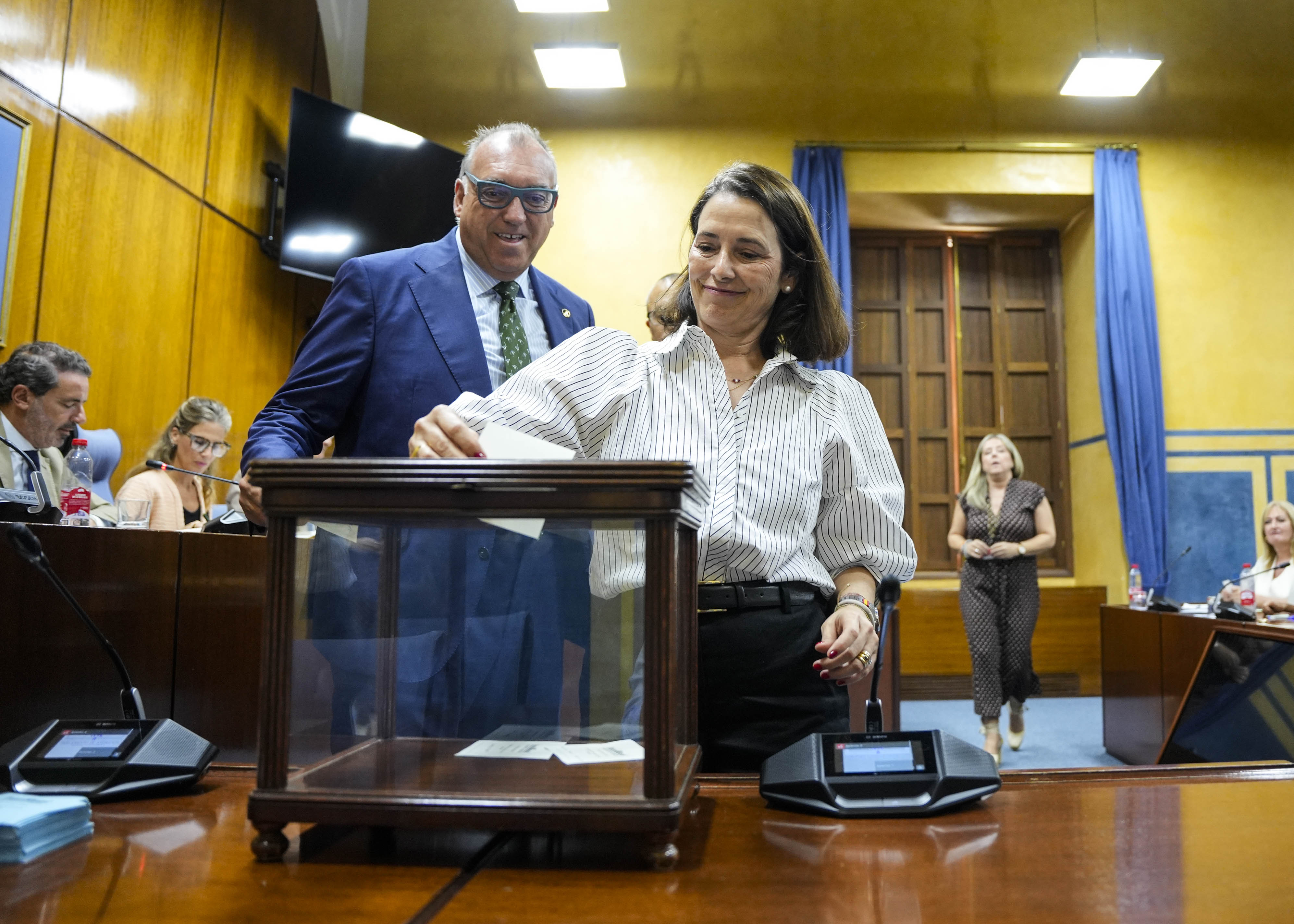 Imagen de una de las votaciones en la Comisi�n de Empleo 