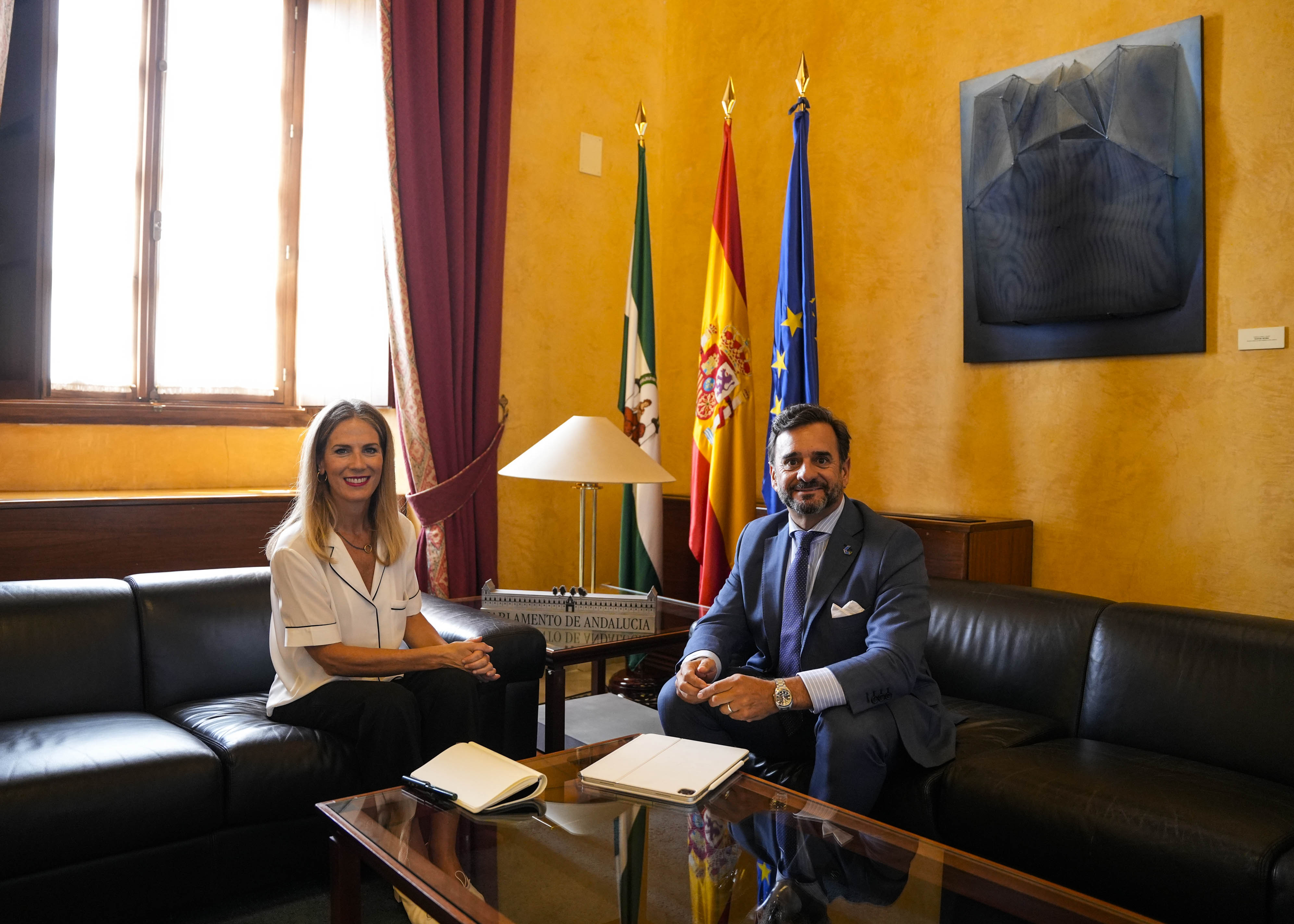  Ana Mestre y Alejandro Cardenete durante el encuentro