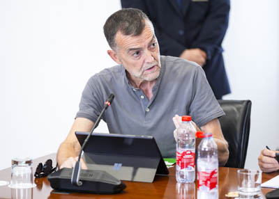 El portavoz del Grupo Parlamentario Por Andaluc�a interviene en la Junta de Portavoces