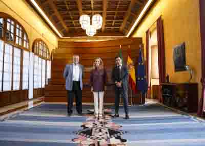   La presidenta del Parlamento recibe a APRONI