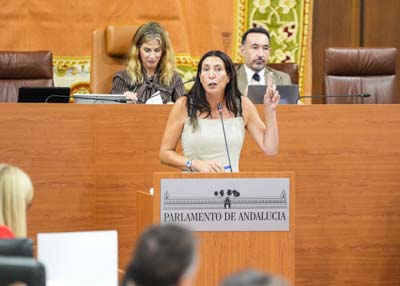  La consejera Loles L�pez durante su comparecencia ante el Pleno