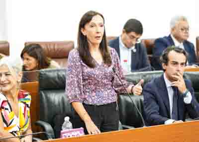  La consejera de Sostenibilidad y Medio Ambiente, Fina Mart�nez, responde a las preguntas orales en el Pleno