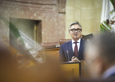 El consejero de Turismo, Justicia, Desregulaci�n y Administraci�n Local, Manuel Gavira  