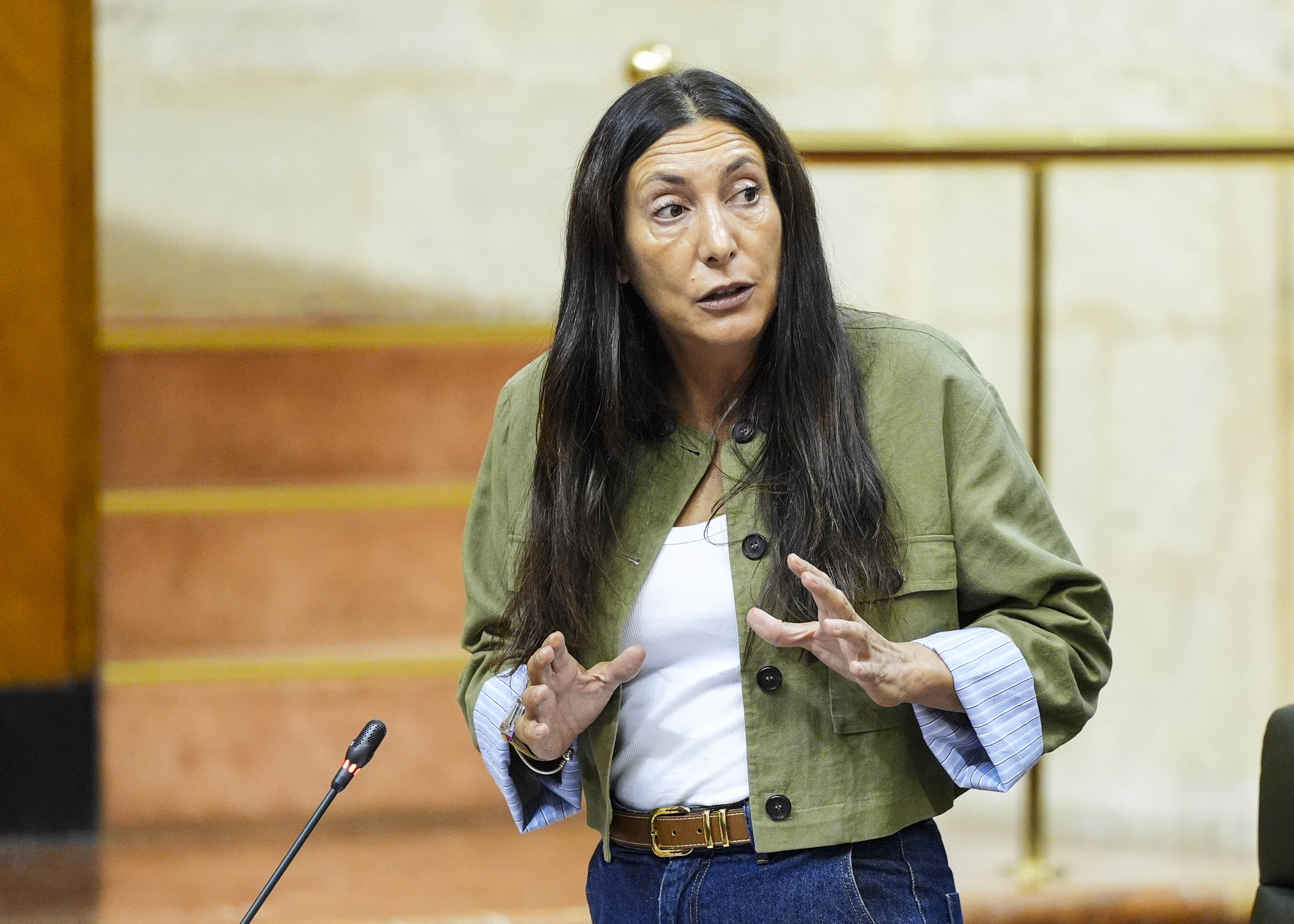  La consejera Loles L�pez responde a las preguntas en el Pleno