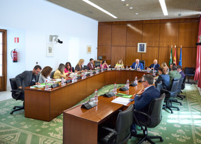 La Junta de Portavoces, al inicio de su reunión de hoy