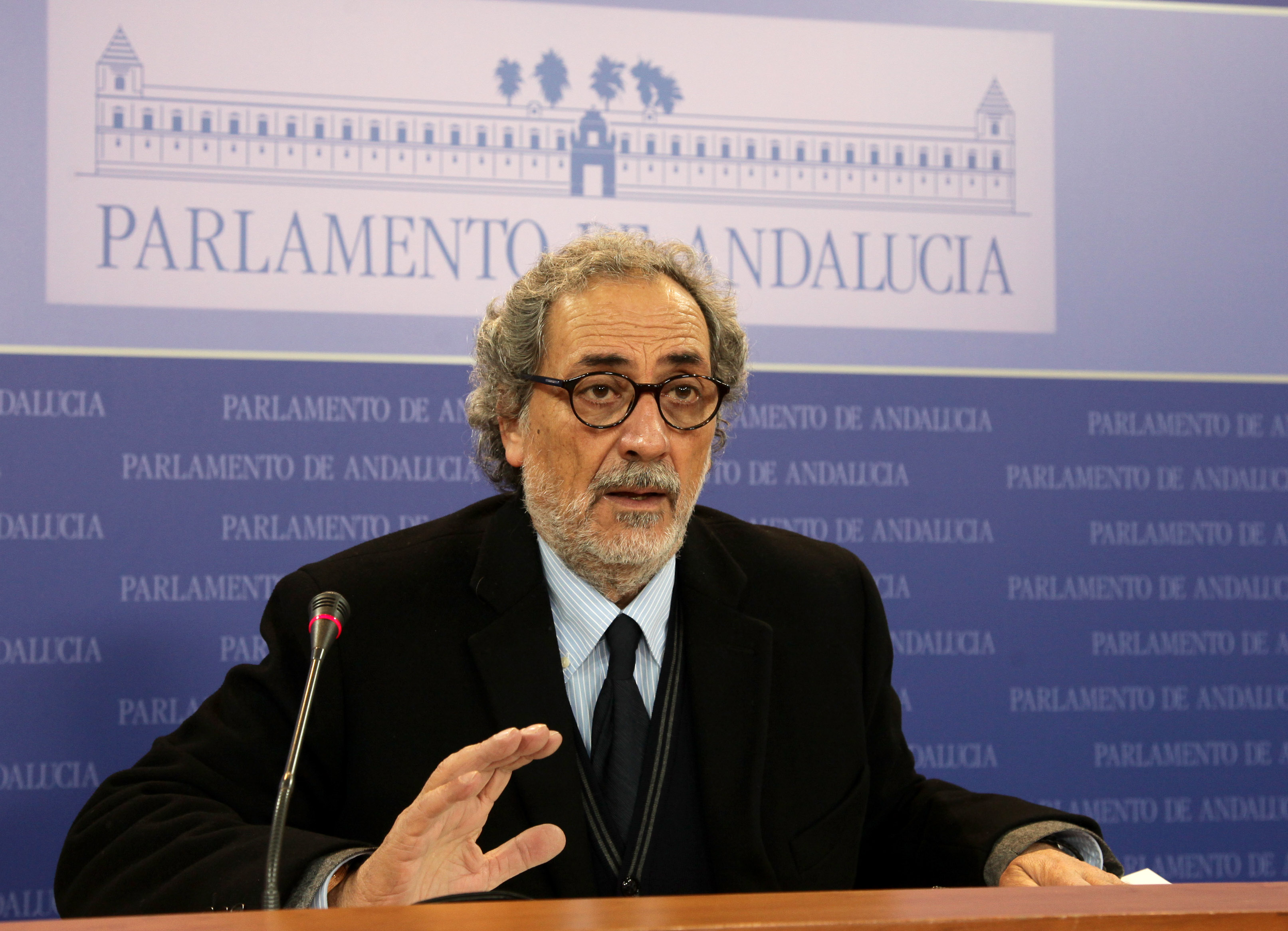 Jos� Chamizo comparece ante los medios de comunicaci�n tras registrar el Informe