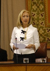 Fuensanta Coves, en su primera intervención como presidenta