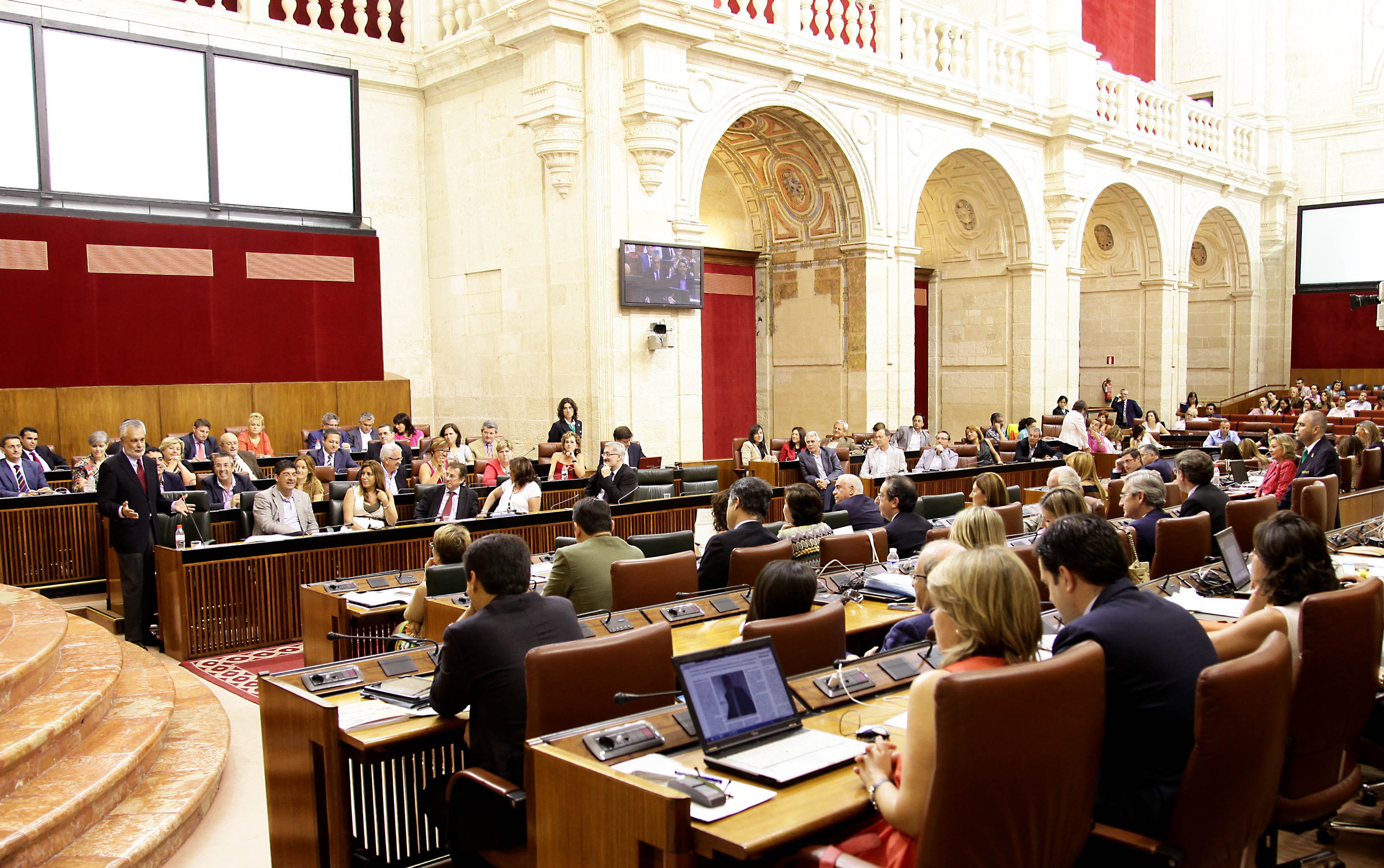 El Pleno del Parlamento, durante la sesin de control al Gobierno