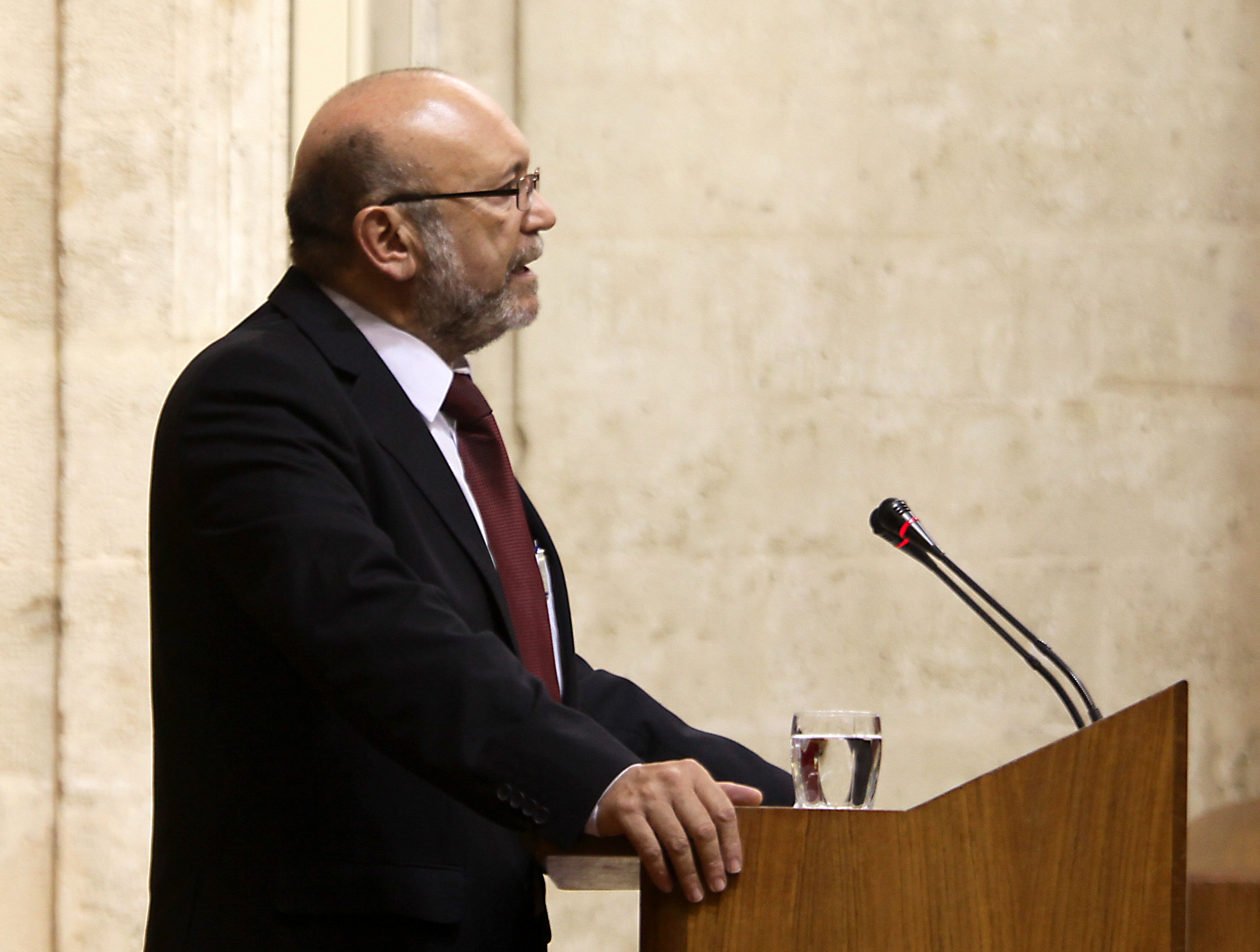 Ignacio García, del Grupo IULV-CA, en el debate sobre las participaciones preferentes