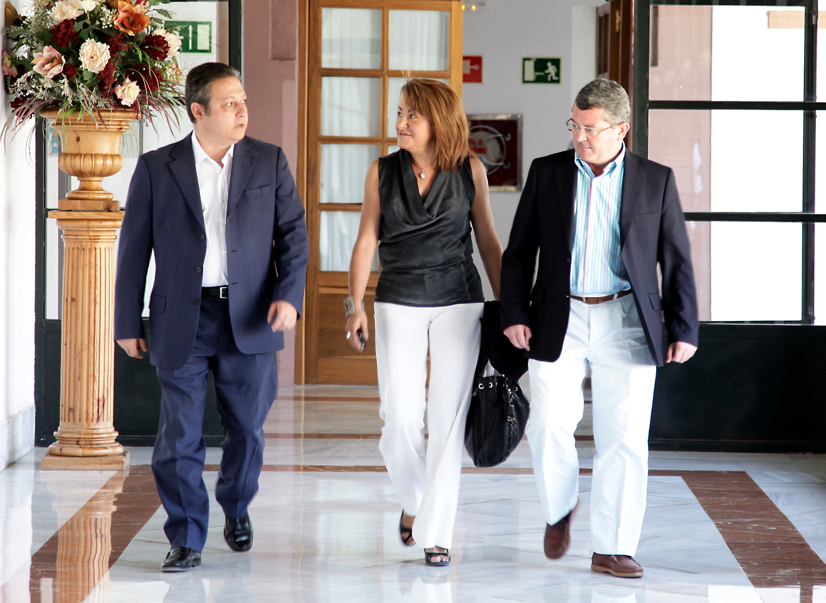 Los representantes del Grupo Socialista