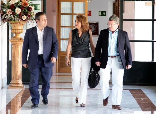 Los representantes del Grupo Socialista