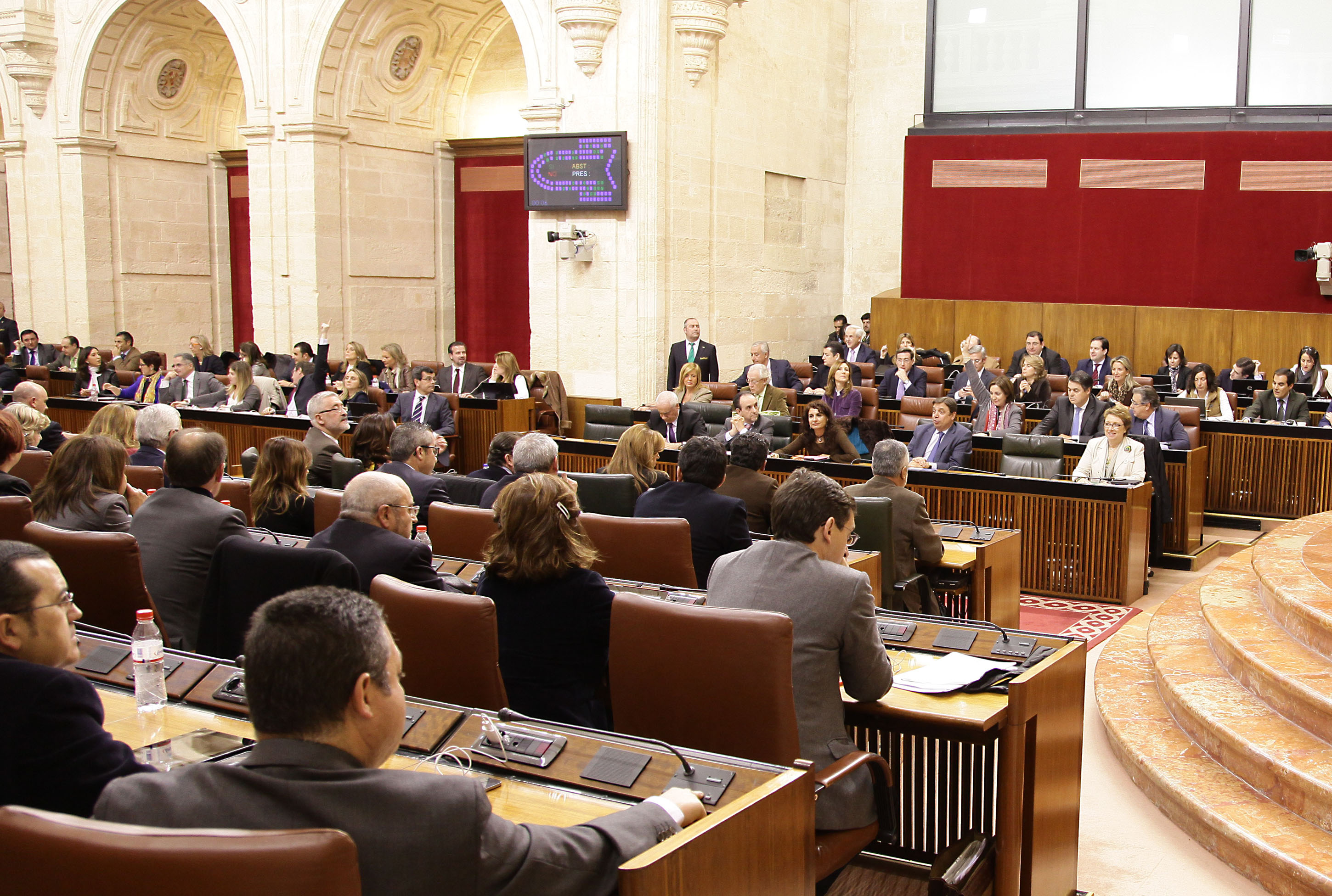 El Pleno, durante una de las votaciones de la sesin