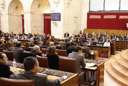 El Pleno, durante una de las votaciones de la sesin
