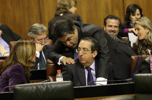 Diputados del Grupo Popular, durante la sesin plenaria