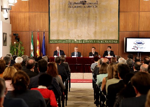 El Parlamento ha acogido hoy el acto de celebraci�n del XXV aniversario de la C�mara de Cuentas de Andaluc�a