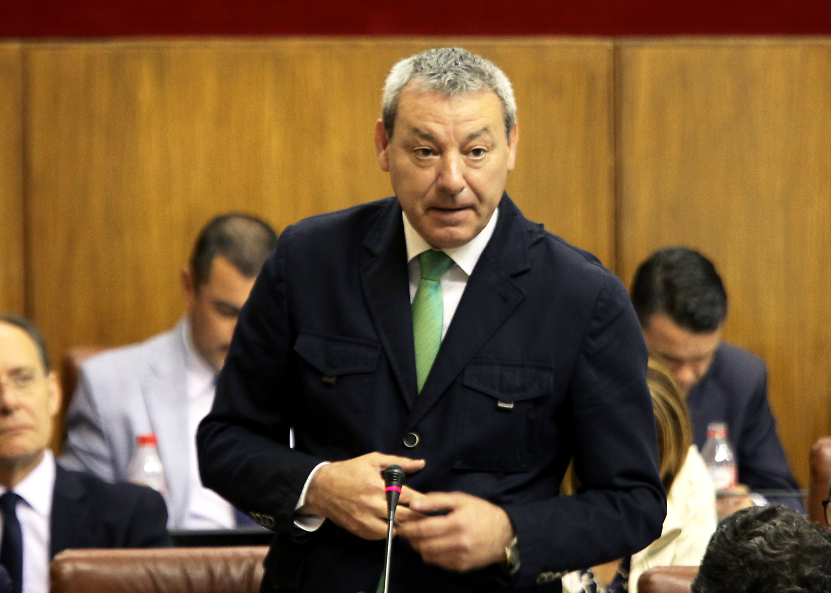 El portavoz del Grupo Socialista, Francisco �lvarez de la Chica, en el Pleno