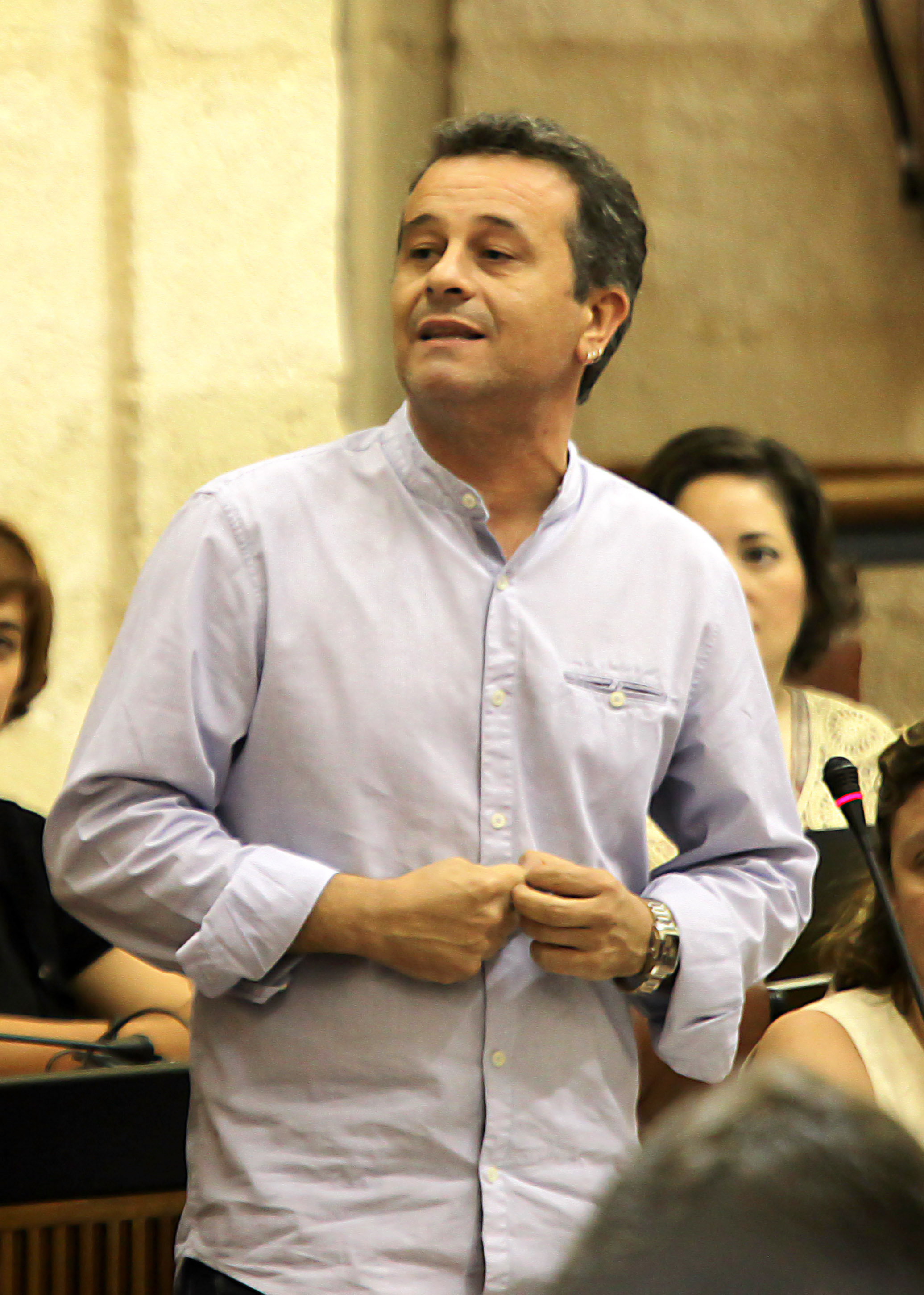 El portavoz del Grupo parlamentario IULV-CA, Jos� Antonio Castro