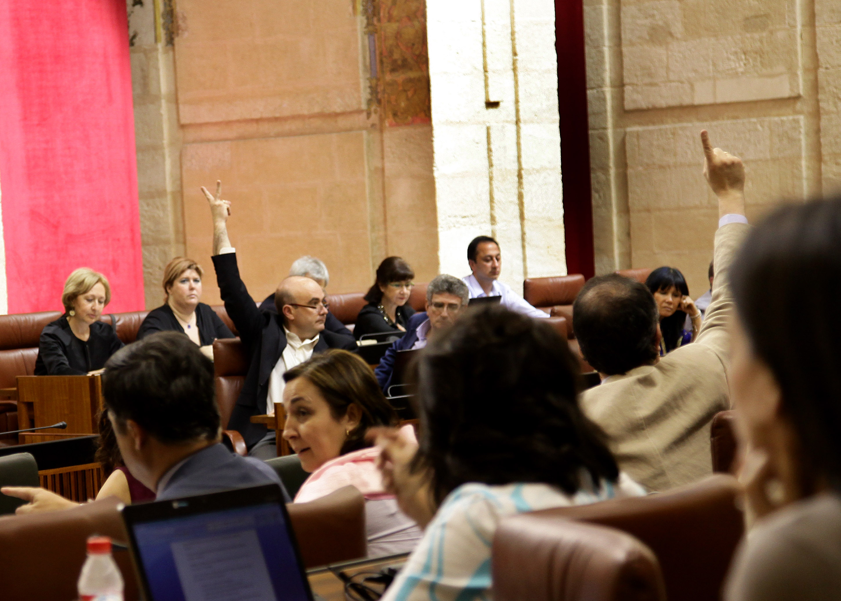 El Pleno del Parlamento, durante una de las votaciones de la jornada