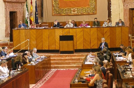 El Pleno del Parlamento, durante la sesin de control al Gobierno