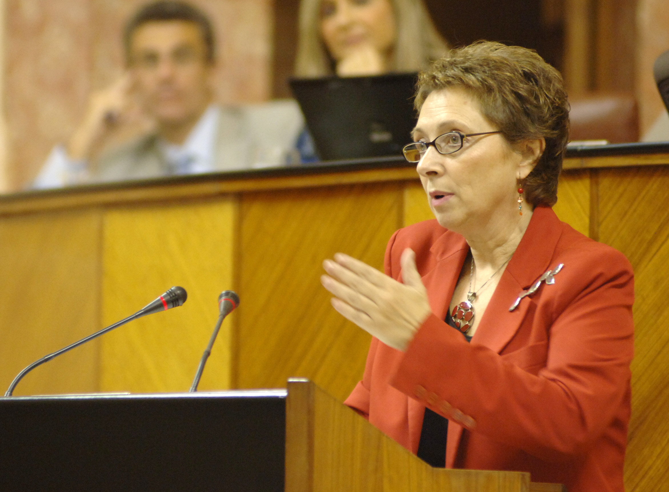 La consejera de Economa, Carmen Martnez Aguayo, defiende el proyecto de Ley de Presupuesto