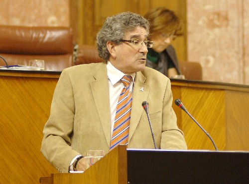 El consejero de Gobernacin, Luis Pizarro, informa al Pleno sobre la tramitacin del anteproyecto de Ley de Autonoma Local en Andaluca