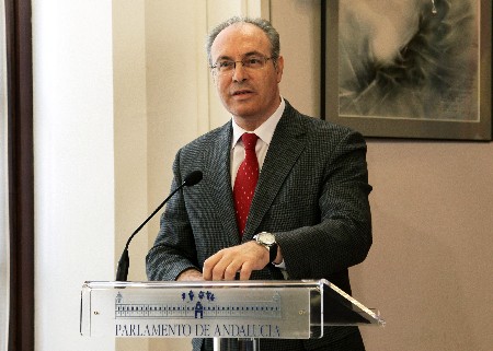 El presidente del Parlamento, Juan Pablo Durn, durante su intervencin