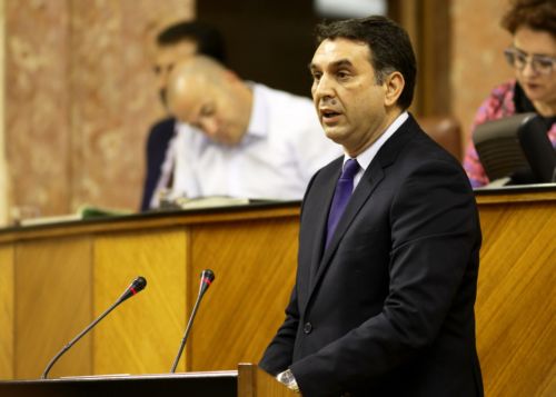 El consejero de Turismo y Deporte, Javier Fernndez, interviene en el debate sobre la Ley del Deporte de Andaluca