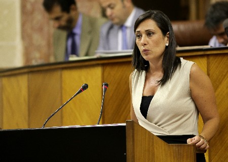 Roco Arrabal, del Grupo Socialista, defiende una proposicin sobre el futuro de Navantia