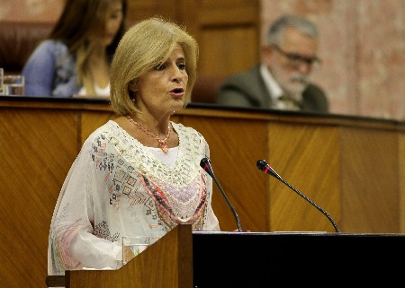 Esperanza Oa, del Grupo parlamentario Popular, en el debate de las proposiciones de ley