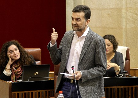 Antonio Mallo, portavoz del Grupo IULV-CA, en la sesin de control