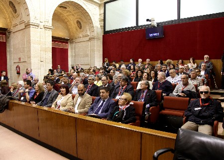 La tribuna de pblico del Saln de Plenos, en el debate de la Ley de Memoria