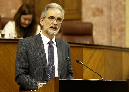 El consejero de Salud, Aquilino Alonso, presenta el proyecto de Ley de garantas y sostenibilidad del Sistema Sanitario Pblico de Andaluca