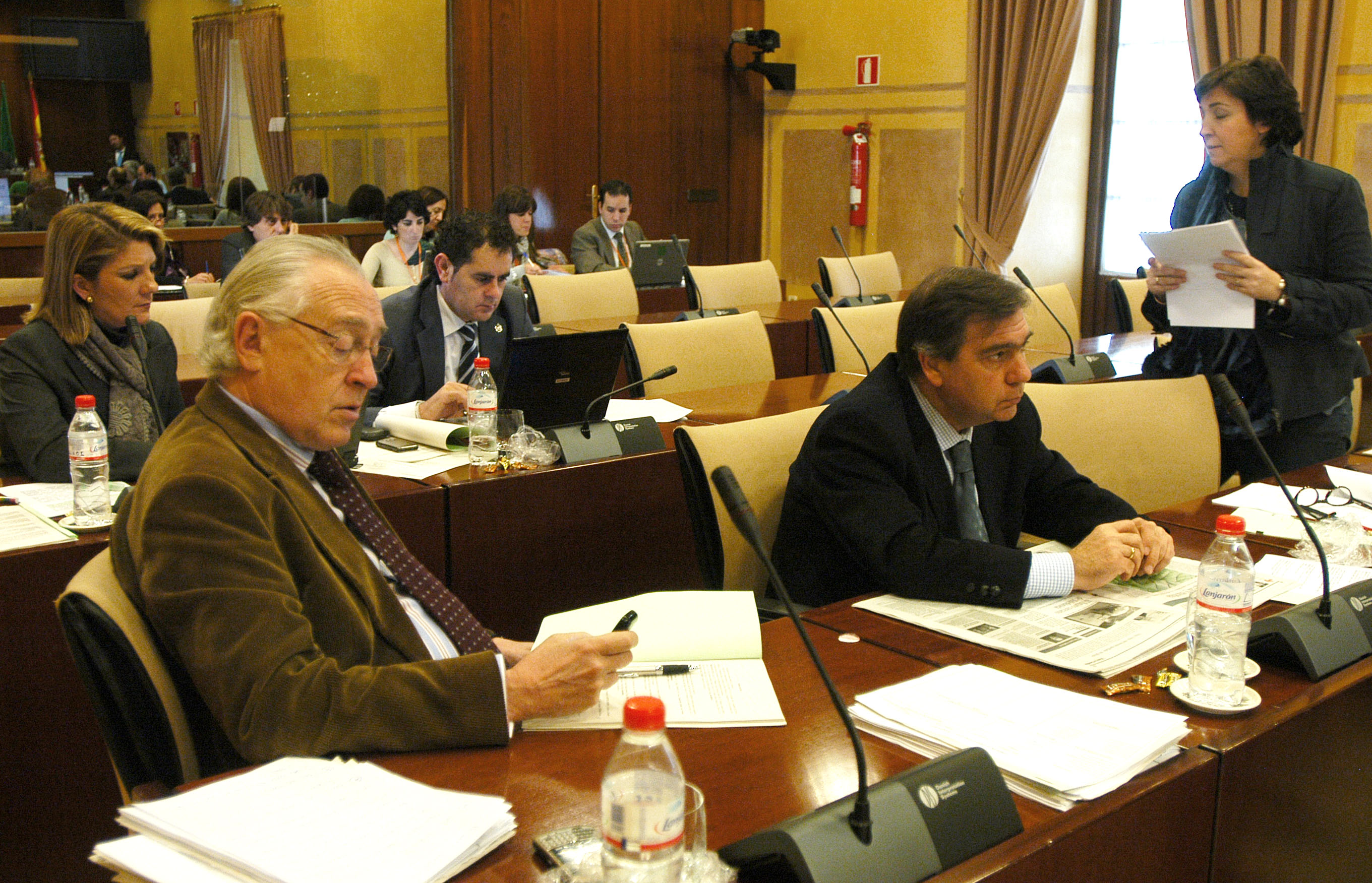 Diputados del Grupo Popular en la Comisi�n de Obras P�blicas