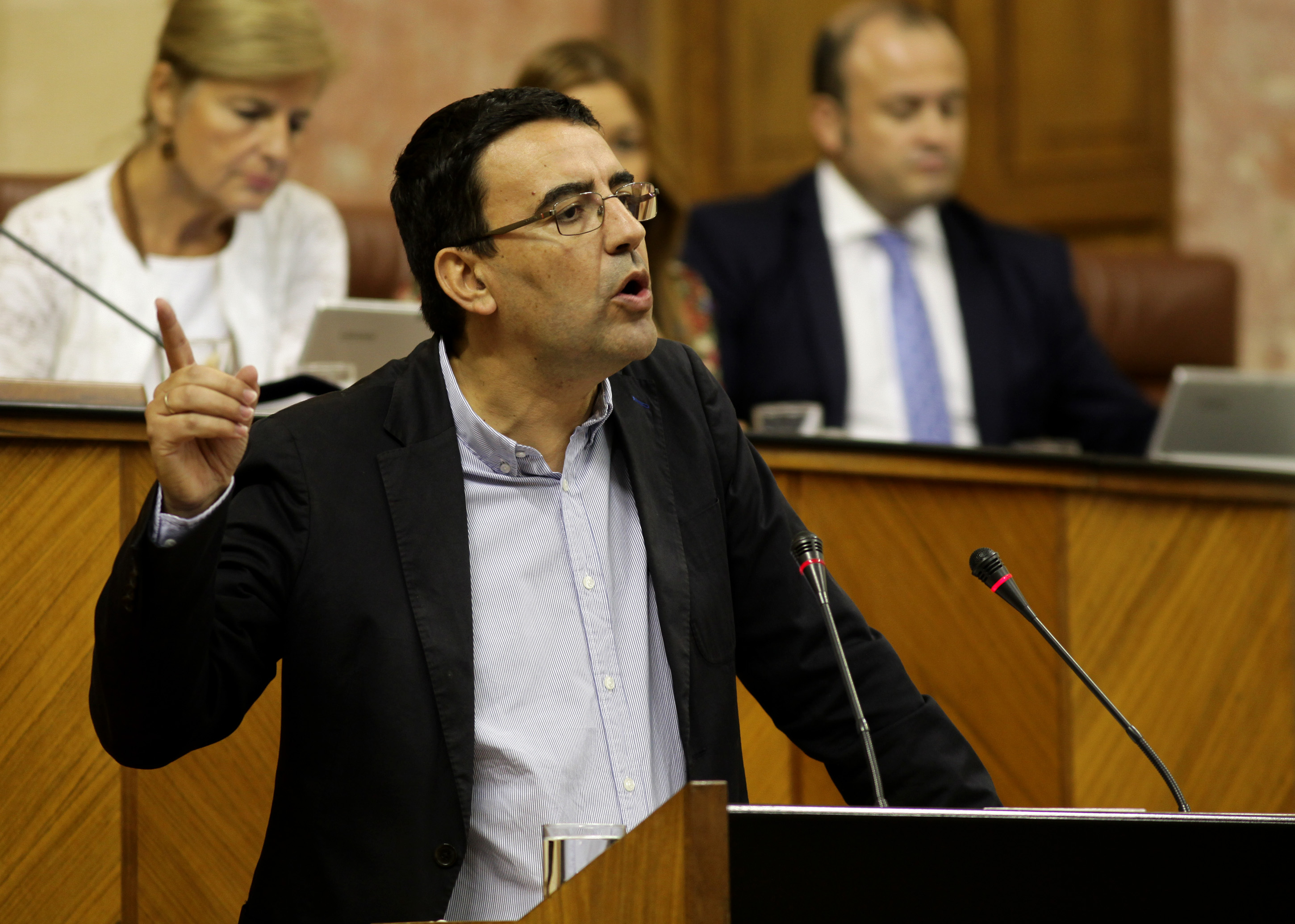 El portavoz del Grupo Socialista, Mario Jimnez, en el debate de la proposicin presentada por el Grupo Ciudadanos