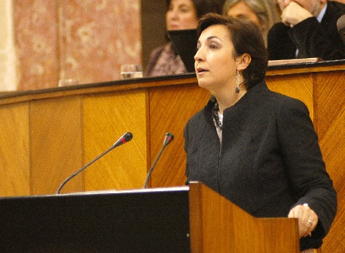 La diputada del Grupo parlamentario Popular Ana Corredera interviene en el debate del proyecto de ley