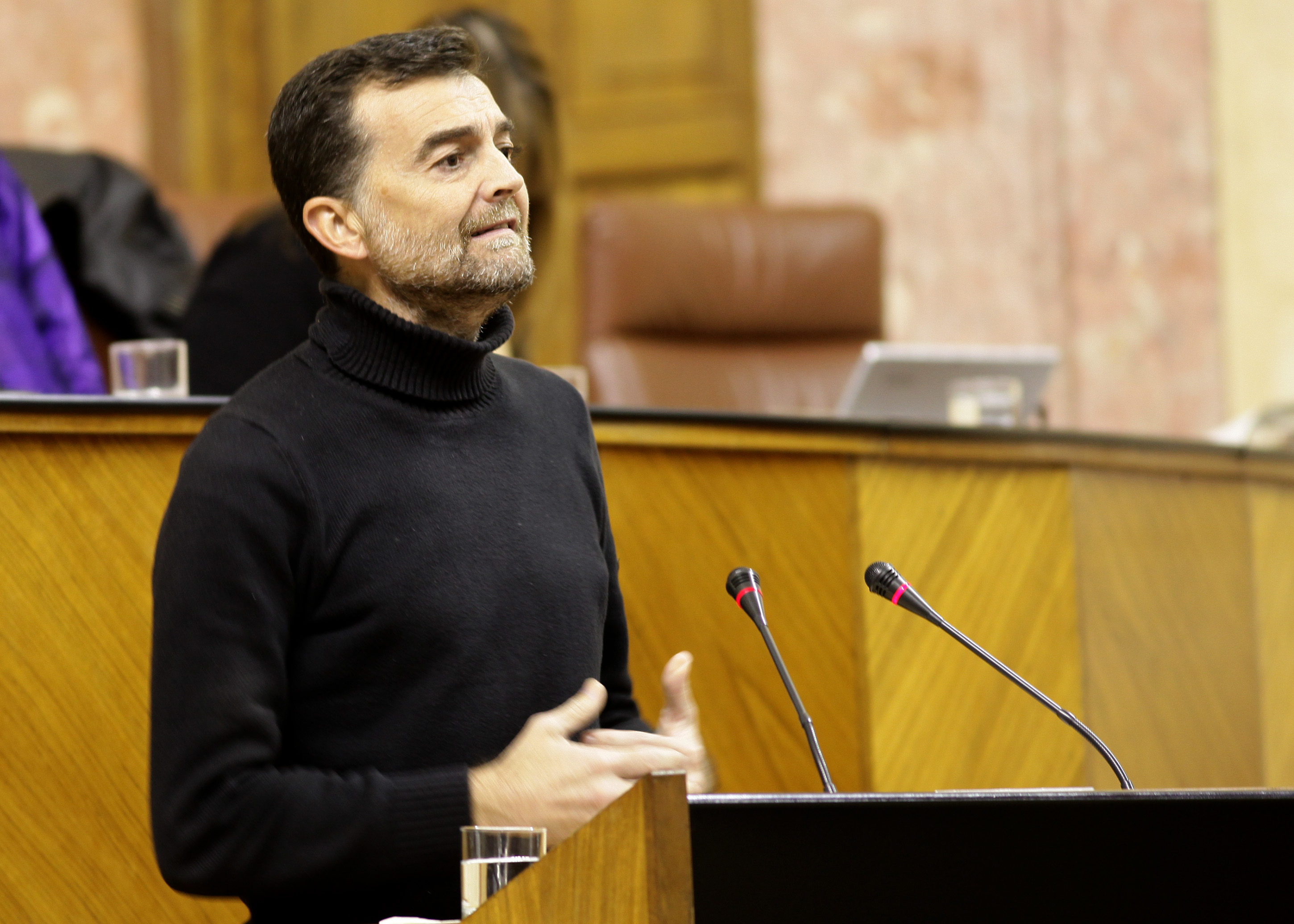 El portavoz del Grupo IULV-CA, Antonio Mallo, abre el debate final de la proposicin de Ley de derechos de las personas LGTBI