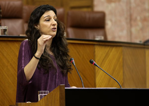 Libertad Bentez, del Grupo parlamentario Podemos, presenta una mocin sobre equidad y participacin en la educacin