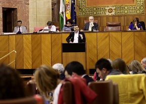 El portavoz del Grupo IULV-CA, Antonio Mallo, en el debate de toma en consideracin de la proposicin de ley de Reforma de la Ley de Educacin de Andaluca