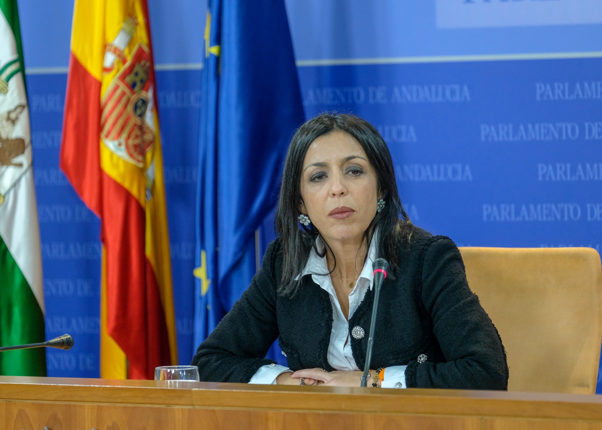  Marta Bosquet, durante su comparecencia ante los medios