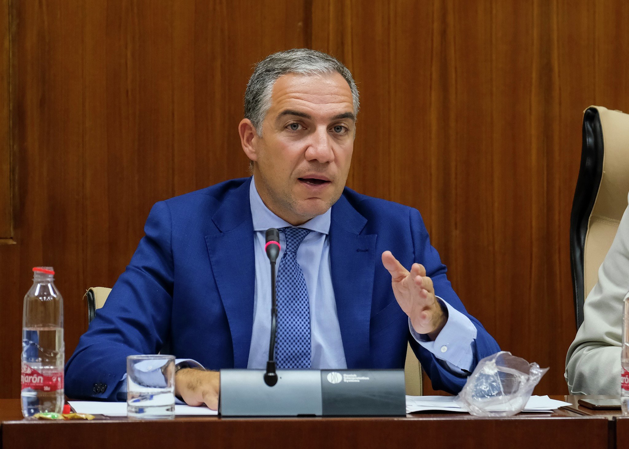 El consejero de Presidencia, Administracin Pblica e Interior, Elas Bendodo, interviene en la Comisin de Asuntos Europeos 