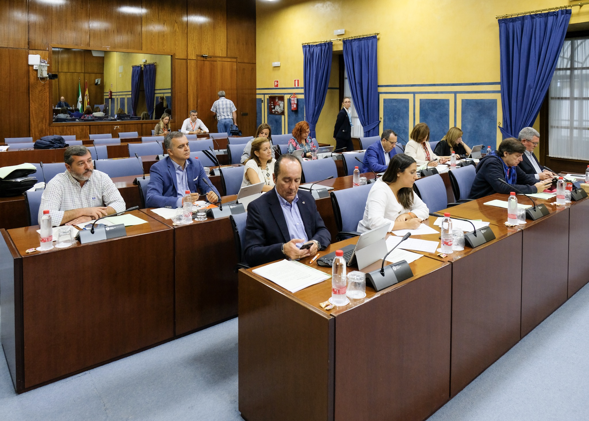  Mesa de la Comisin de Salud y Familias durante la intervencin del consejero