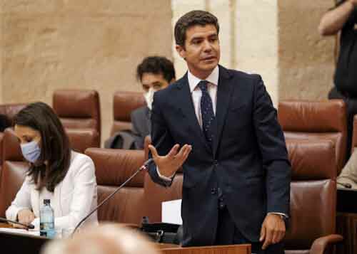 Sergio Romero, portavoz de Ciudadanos, formula su pregunta relativa a desempleo y medidas para la creacin de empleo