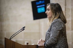  Mara Francisca Carazo, consejera de Fomento, Infraestructuras y Ordenacin del Territorio, interviene en la sesin plenaria