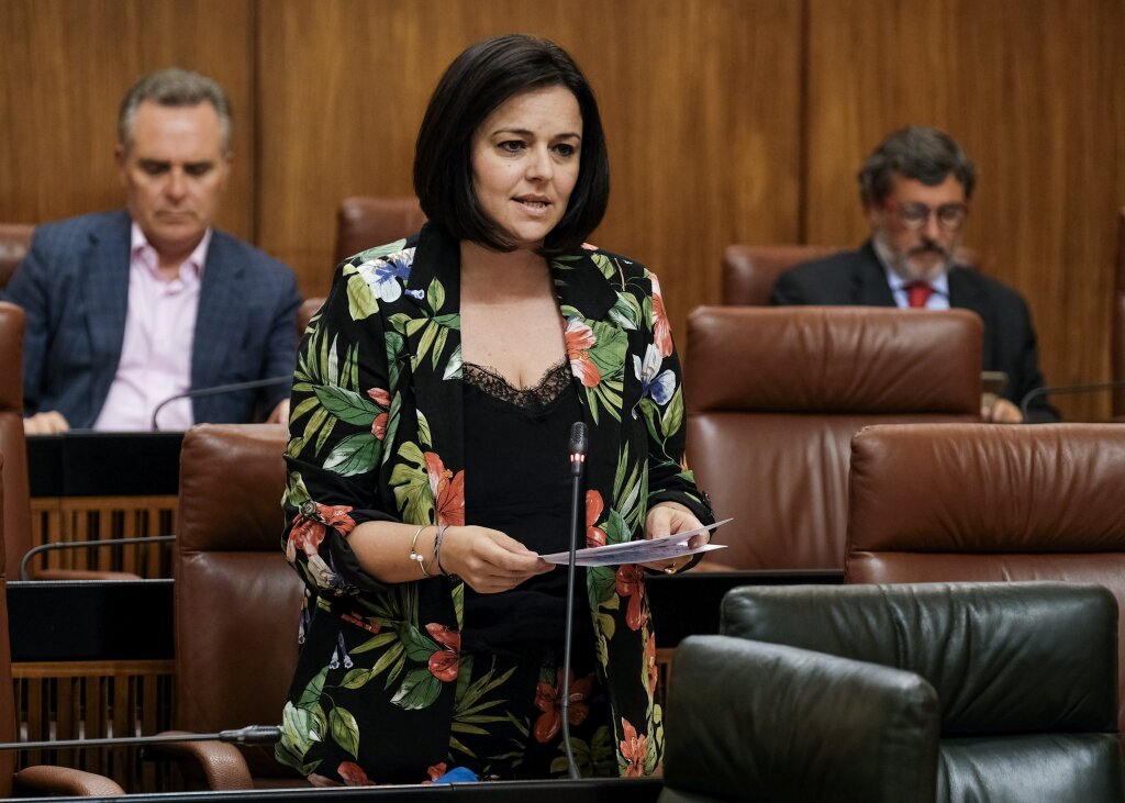 Virginia Prez, del Grupo Popular, durante una de sus intervenciones